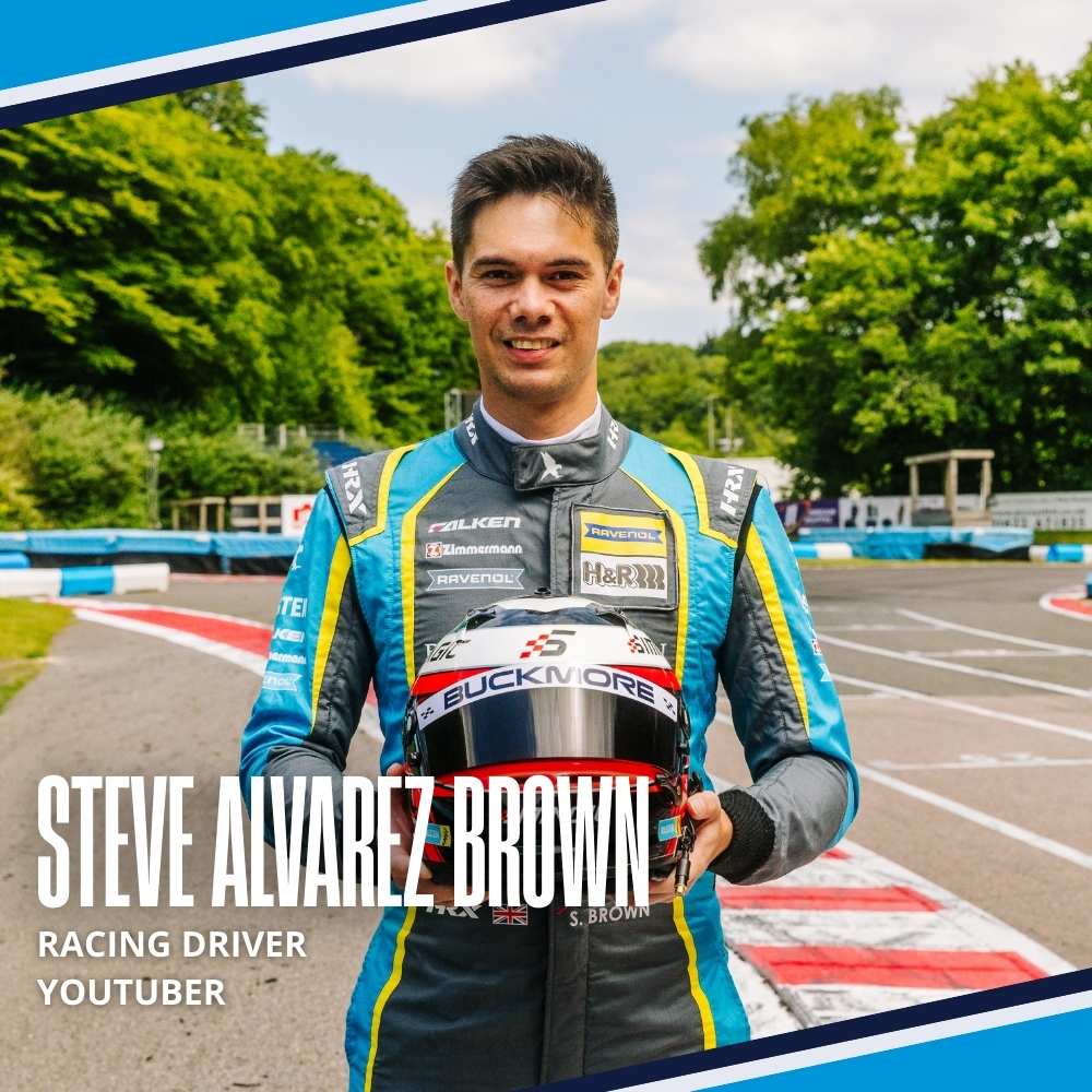 Steve Alvarez Brown, racing driver and YouTuber